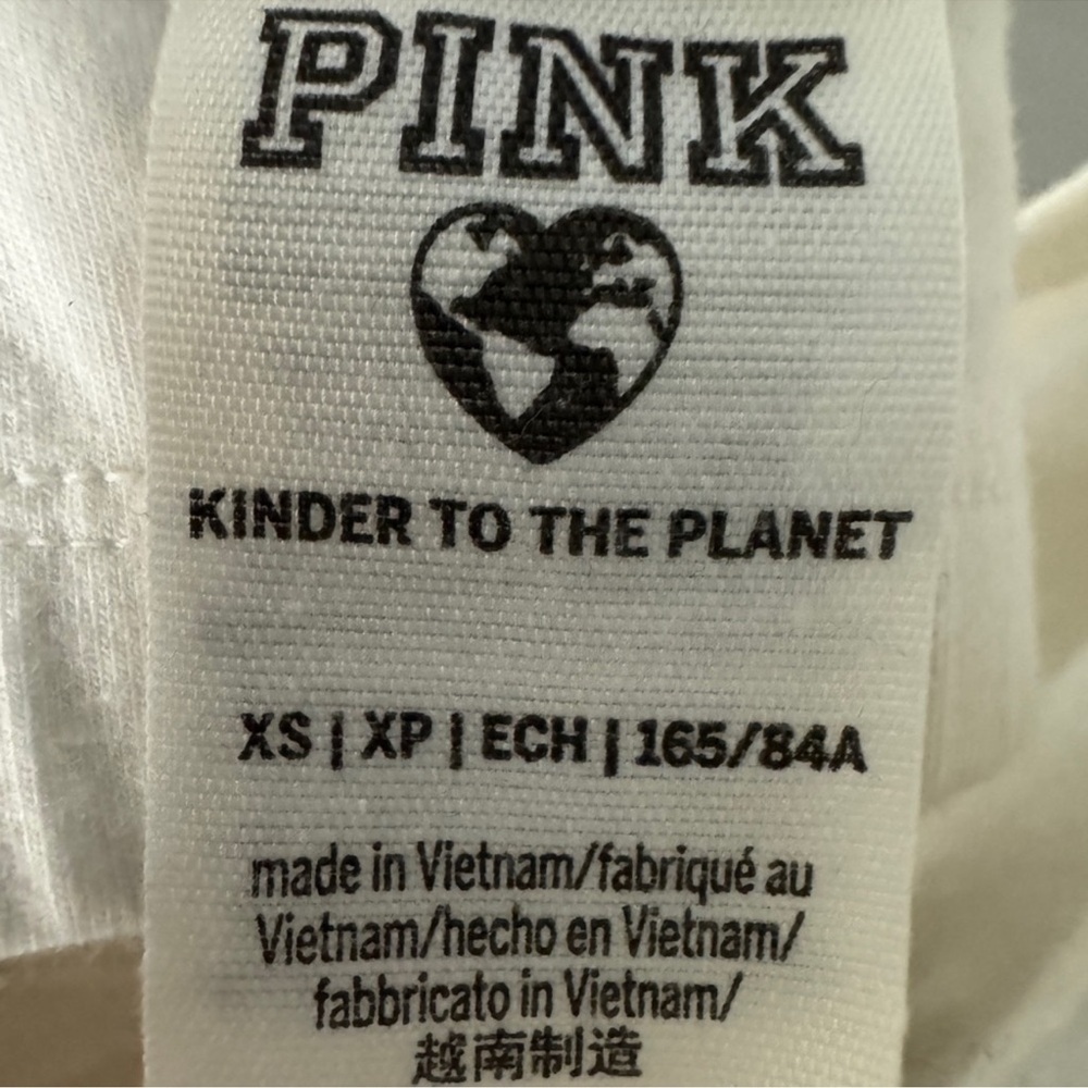 PINK Victoria's Secret Gray, White, and Pink Cropped Camisole Set of 3 - Picture 8 of 10